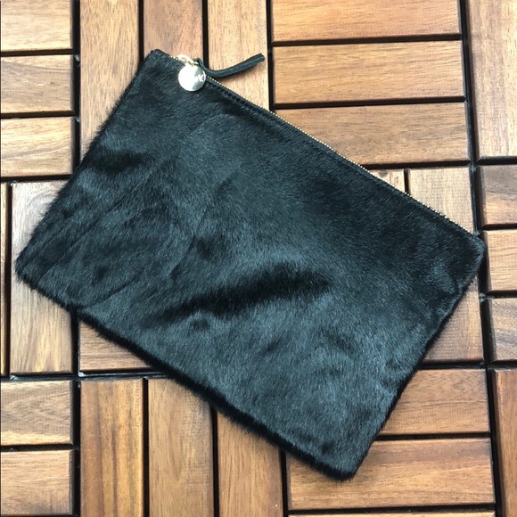 Clare V Handbags - Clare V. Calf Hair Flat Clutch